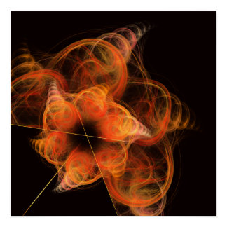 Pôster Abstrato de arte leve