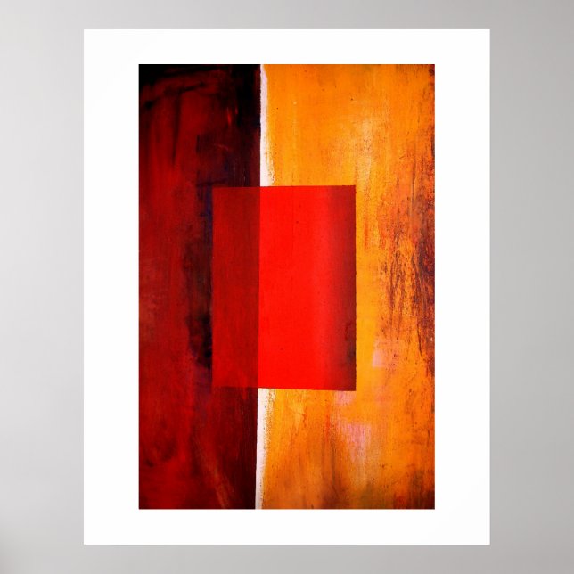 Pôster Abstrato de arte moderna - Trabalhos de arte minim (Frente)