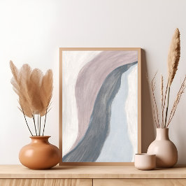 Poster Abstrato de arte neutra e minimalista