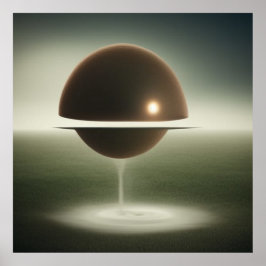 Poster Abstrato de arte surreal de tamanhos diferentes