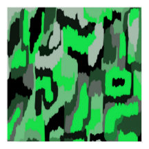 Abstrato de arte verde e preta