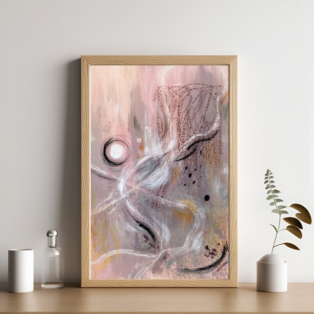 Poster Abstrato de arte violeta roxa moderna (Criador carregado)