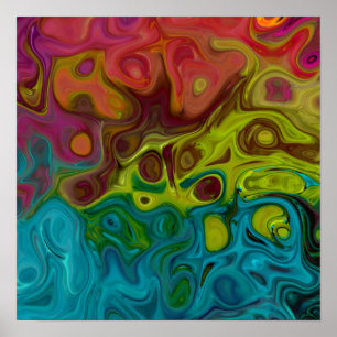 Pôster Abstrato de cobertura giratória 5.12