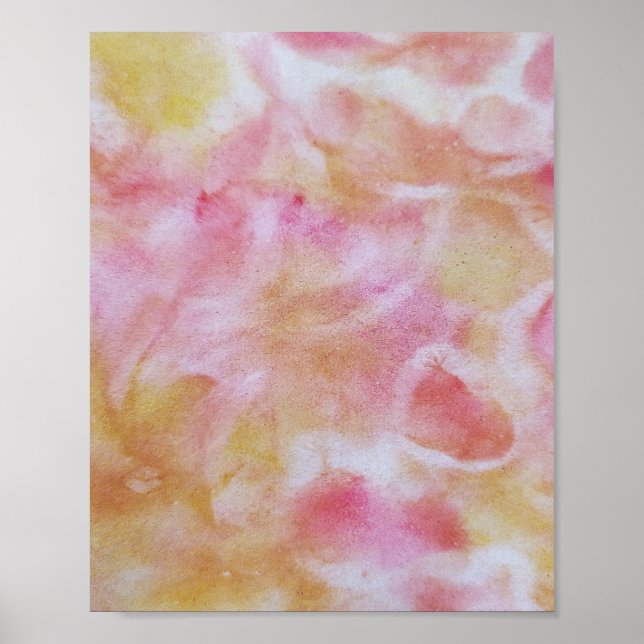 Poster Abstrato de colorido com edição mínima para adicio (Frente)