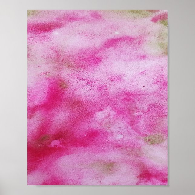 Poster Abstrato de colorido com edição mínima para adicio (Frente)