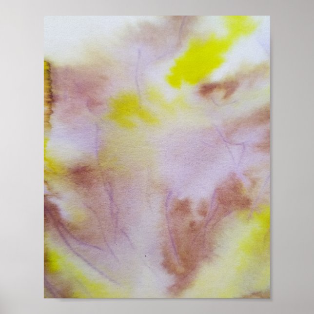 Poster Abstrato de colorido com edição mínima para adicio (Frente)