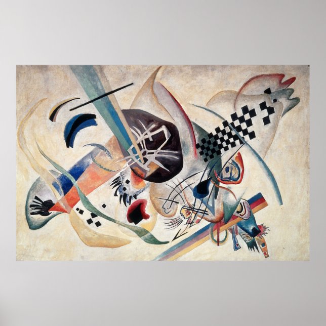 Poster Abstrato de composição de Kandinsky (Frente)