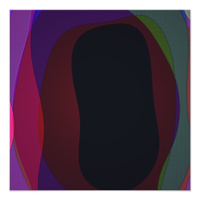 Pôster Abstrato de cor escura 716 (Frente)