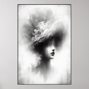 Poster Abstrato de Elegância Silenciosa