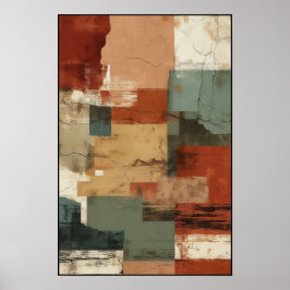 Poster Abstrato de Equilíbrio Linear e Formulário