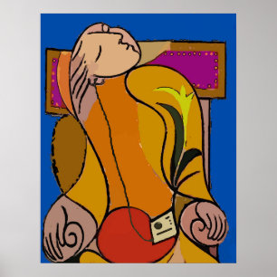 Poster Abstrato de escuta