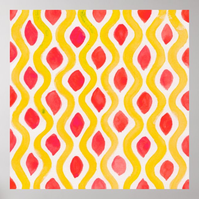 Poster Abstrato de espiral teal. Círculo de Camisa Típica (Frente)