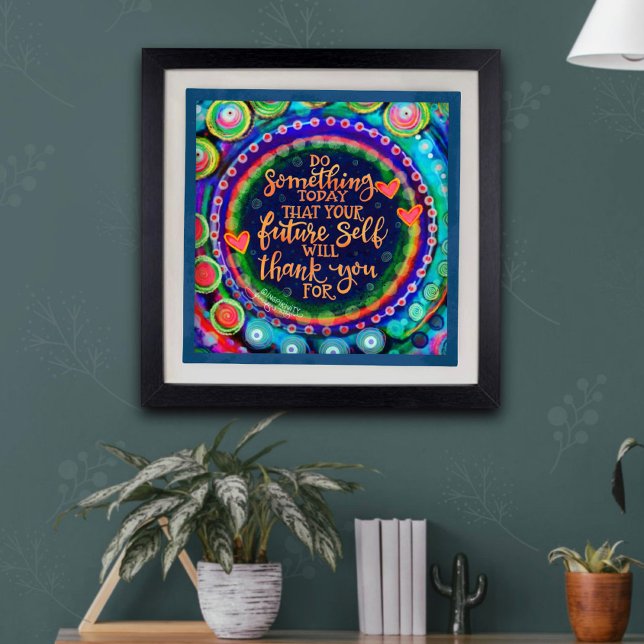 Poster Abstrato de Fazer Algo Hoje Cite Inspirivência (Criador carregado)