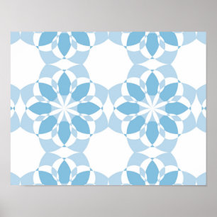 Poster abstrato de flores Legal, feminino, moderno e úni