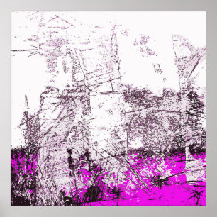 Poster Abstrato de fundo de pintura moderno. Ilustração.