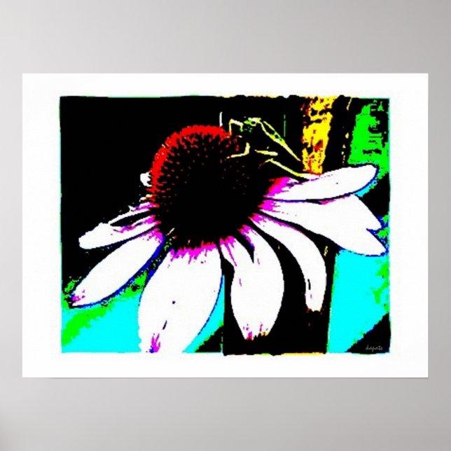 Poster Abstrato de gafanhoto (Frente)