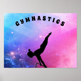 Poster Abstrato de ginástica