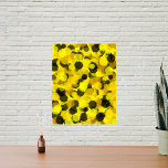 Poster Abstrato de girassol contemporâneo Pontos Amarelos<br><div class="desc">Abstrato de Girassol Contemporâneo Pontos Amarelos Design. Perfeito para decoração e espaços quentes de casa e escritório.</div>