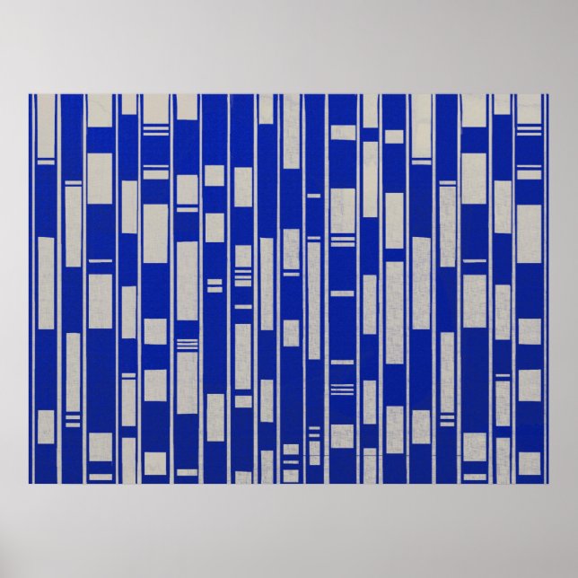 Poster Abstrato de inspiração de têxteis africanos (Frente)