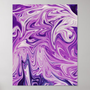 Poster Abstrato de lava derretida