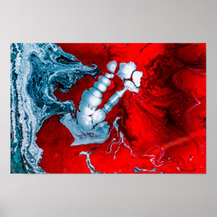 Poster abstrato de Marte