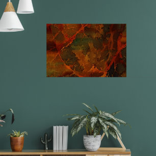 Poster Abstrato de outono Profundo
