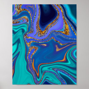 Poster abstrato de padrão.