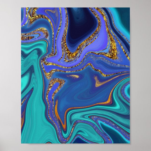 Poster abstrato de padrão. (Frente)