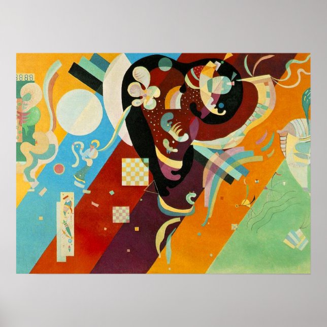 Poster Abstrato de pintura de Canvas Kandinsky (Frente)
