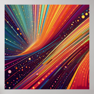 Poster Abstrato de redemoinho