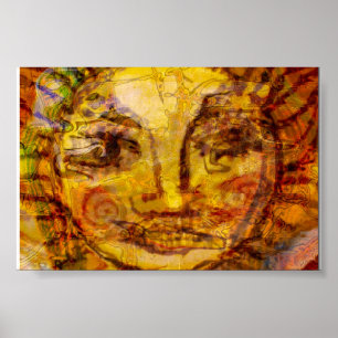 Pôster Abstrato de Sun