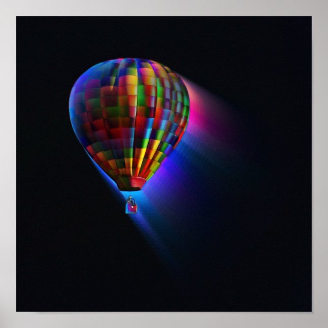 Pôster Abstrato de Voo Magnético Sonho Arte Digital (Frente)