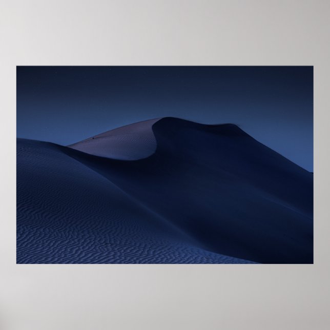 POSTER ABSTRATO DESERTO À NOITE (Frente)