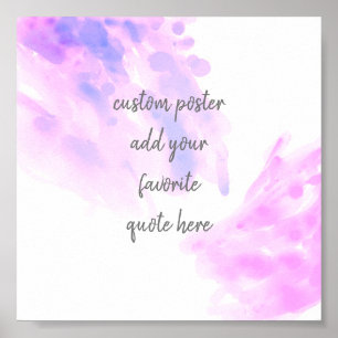Poster abstrato design de aquarela moderna adicione uma c