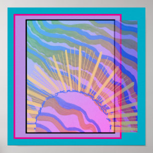Poster Abstrato dimensional