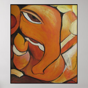 Poster abstrato do elefante
