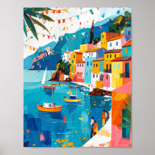 Poster Abstrato do Festival de Verão