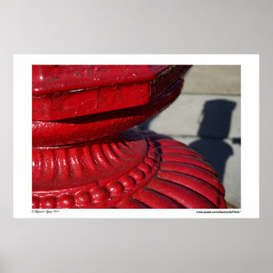 Pôster Abstrato do vermelho