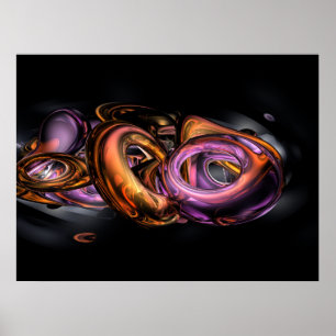 Poster abstrato dos grafites