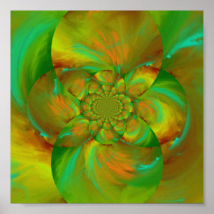 Poster Abstrato Dreamo trippy moderna arte