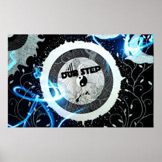 Poster Abstrato Dubstep Auto-falante Dub Step