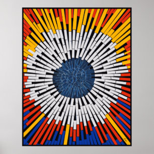 Pôster Abstrato em fita—Starburst