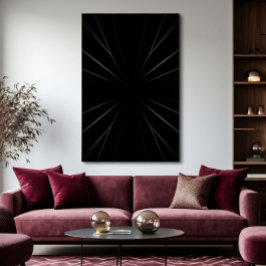 Poster Abstrato Escuro Radial