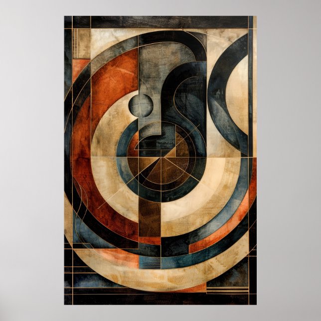 Poster Abstrato Essência (Frente)