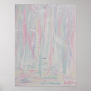 Pôster Abstrato expressionismo Pincéis Traços Pintura I