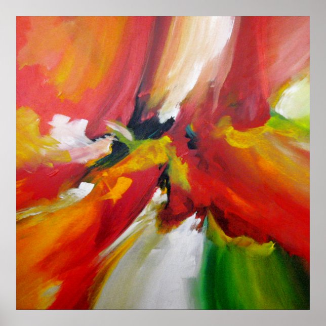 Poster Abstrato Expressionismo pintura por Serdar Hizli (Frente)