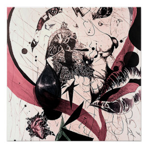 Pôster Abstrato Expressionismo Wall Art: Mídia mista