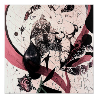 Pôster Abstrato Expressionismo Wall Art: Mídia mista