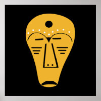 Abstrato face tribal aborígene