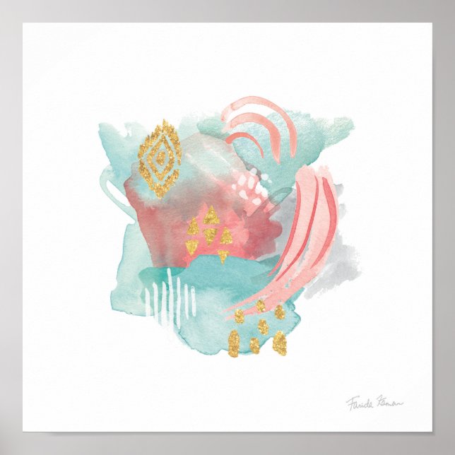 Poster Abstrato Faridas - Cores Mudadas 2 (Frente)